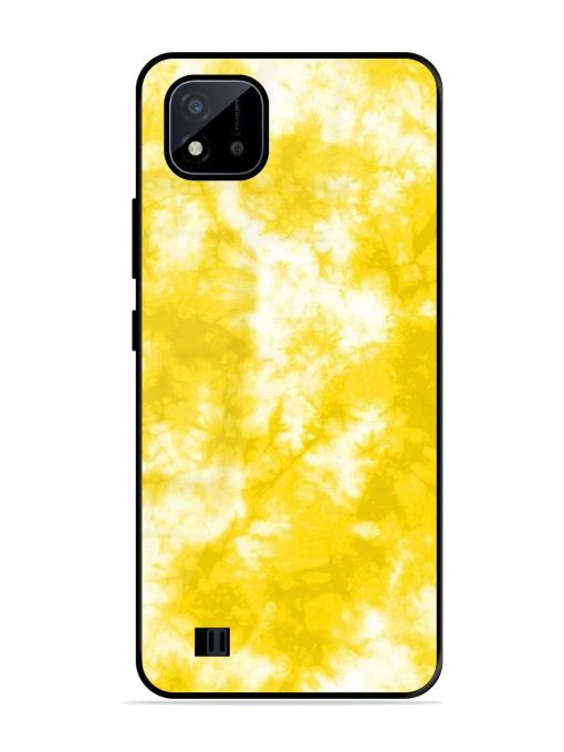 Golden Tie-Dye Twirl Glossy Soft Edge Case for Realme C20 Chachhi