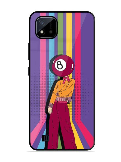 Eight Ball Fashionista Glossy Soft Edge Case for Realme C20 Chachhi