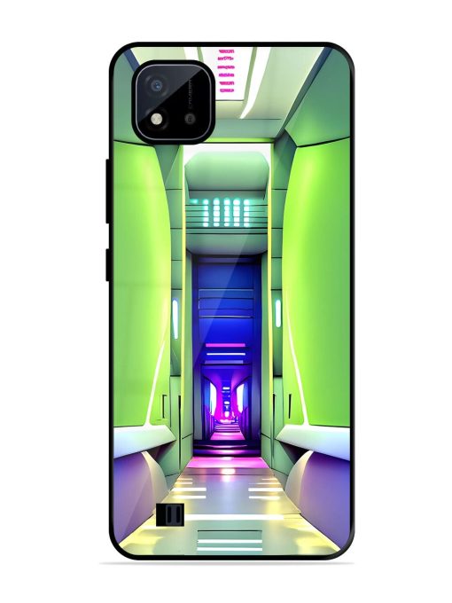 Neon Corridor Glossy Soft Edge Case for Realme C20 Chachhi