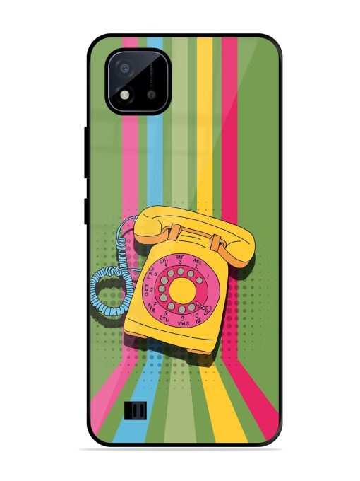 Retro Dialer Glossy Soft Edge Case for Realme C20 Chachhi