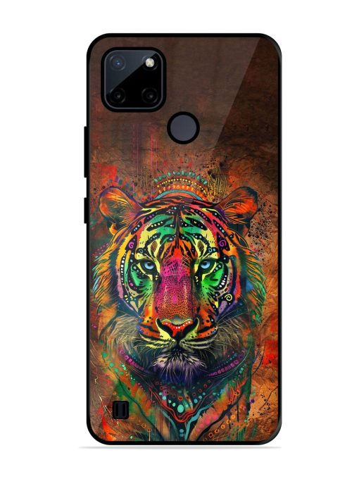 Cosmic Tiger Glossy Soft Edge Case for Realme C21Y Chachhi