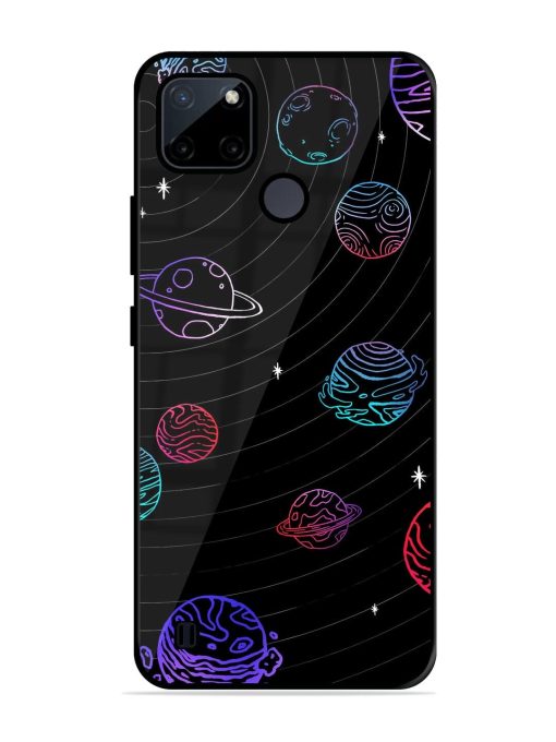 Cosmic Ballet Glossy Soft Edge Case for Realme C21Y Chachhi