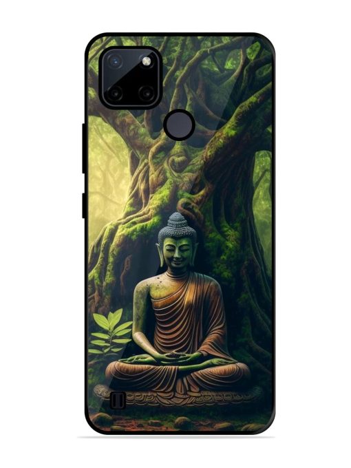 Green Buddha Art Glossy Soft Edge Case for Realme C21Y Chachhi