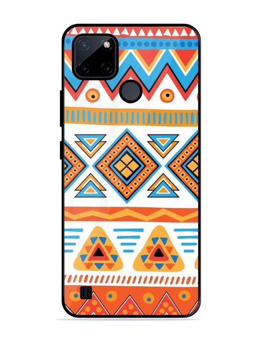 Vibrant Tribal Pattern Glossy Soft Edge Case for Realme C21Y Chachhi