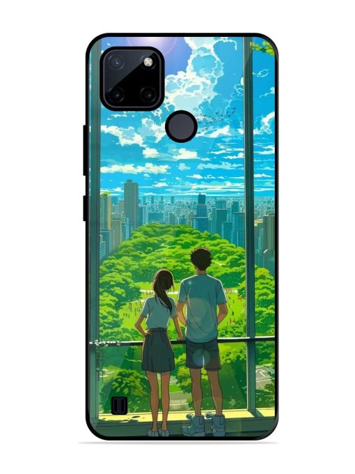 Cyberpunk Dreamscape Glossy Soft Edge Case for Realme C21Y Chachhi