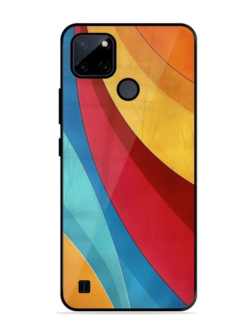 Curving Canvas Glossy Soft Edge Case for Realme C21Y Chachhi