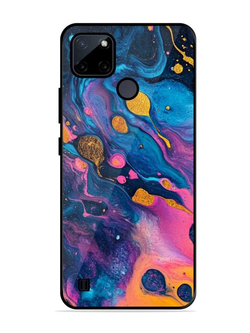 Cosmic Swirl Glossy Soft Edge Case for Realme C21Y Chachhi