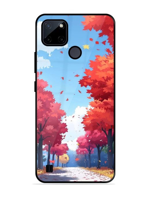 Autumn'S Embrace Glossy Soft Edge Case for Realme C21Y Chachhi