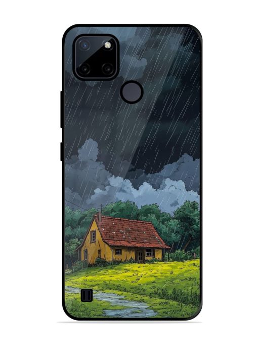 Rainy Day Retreat Glossy Soft Edge Case for Realme C21Y Chachhi