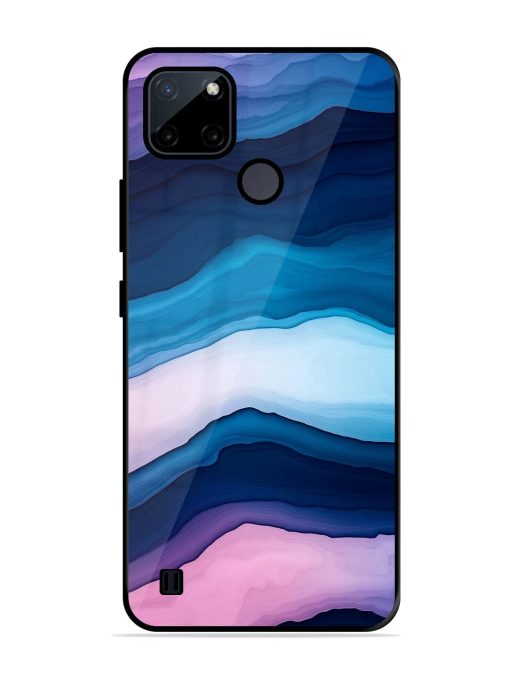 Oceanic Layers Glossy Soft Edge Case for Realme C21Y Chachhi