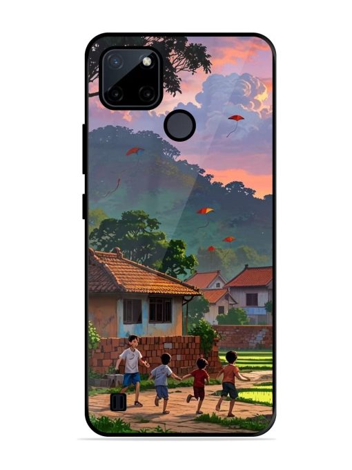 Sunset Play Glossy Soft Edge Case for Realme C21Y Chachhi