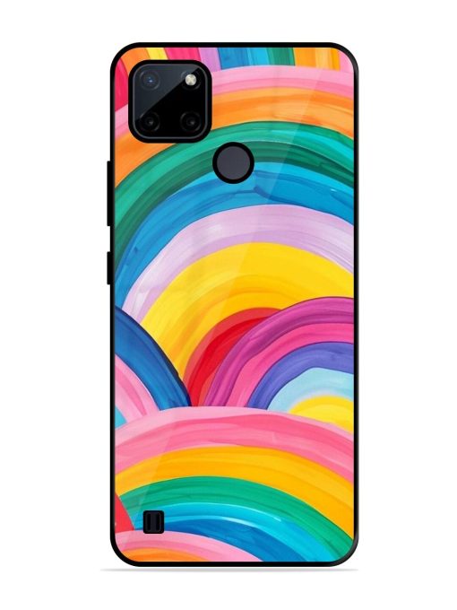 Rainbow Symphony Glossy Soft Edge Case for Realme C21Y Chachhi