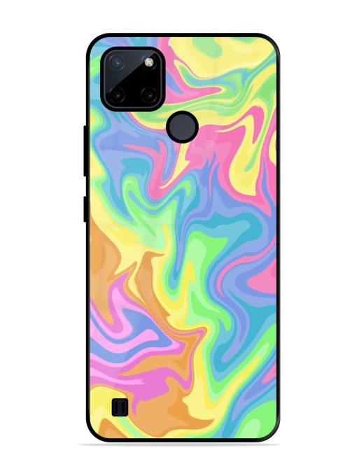 Whimsical Swirl Glossy Soft Edge Case for Realme C21Y Chachhi