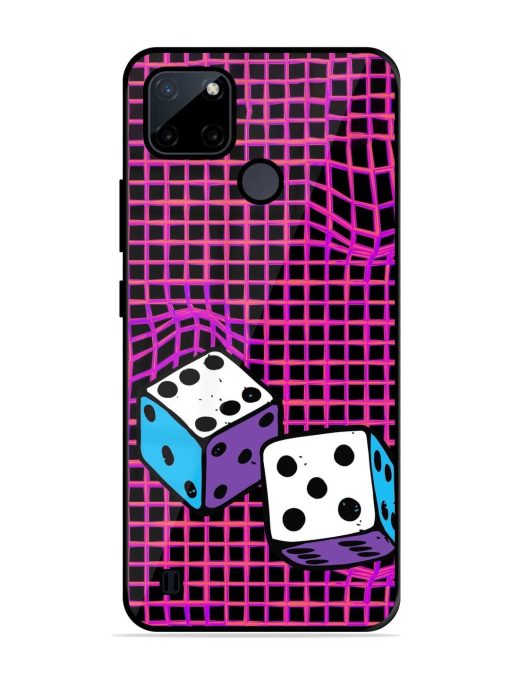 Glitched Dice Glossy Soft Edge Case for Realme C21Y Chachhi