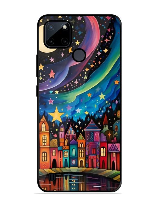 Starlit Village Glossy Soft Edge Case for Realme C21Y Chachhi