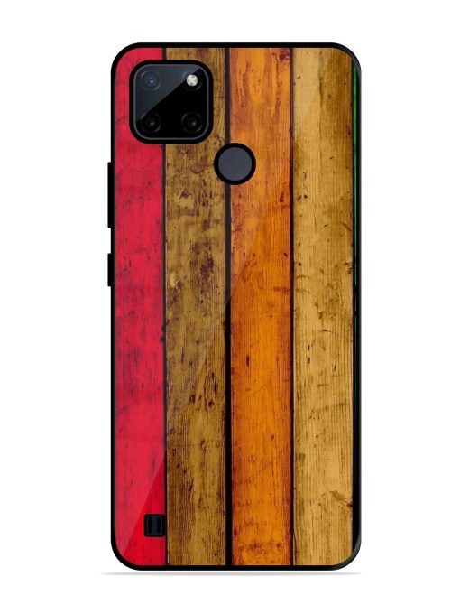 Colorful Woodgrain Glossy Soft Edge Case for Realme C21Y