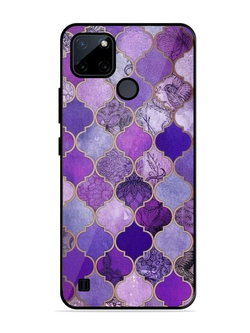 Purple Mosaic Magic Glossy Soft Edge Case for Realme C21Y Chachhi