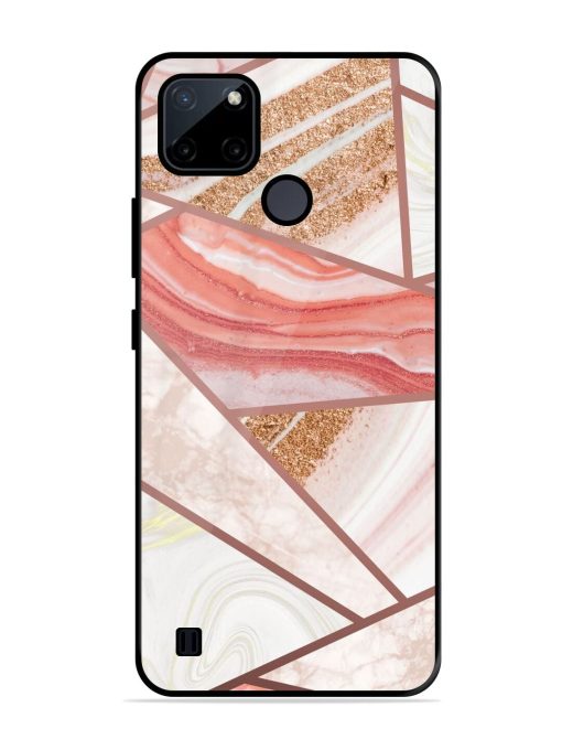 Rosy Mosaic Glossy Soft Edge Case for Realme C21Y