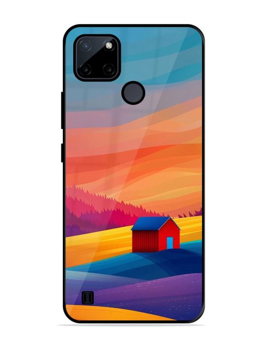 Sunset Solitude Glossy Soft Edge Case for Realme C21Y Chachhi