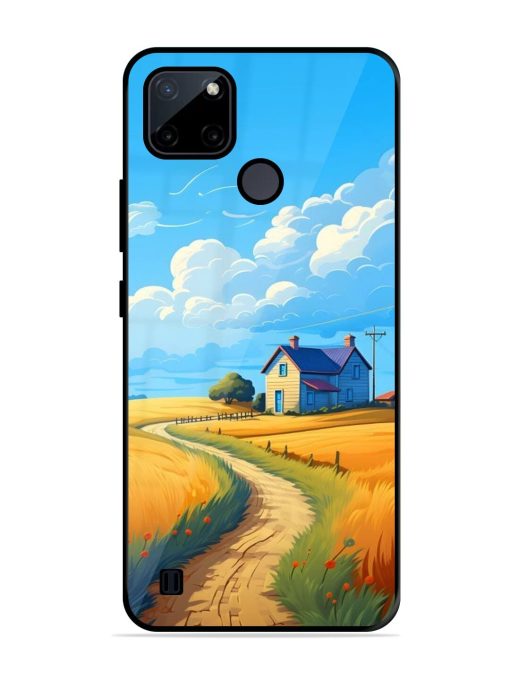 Countryside Cottage Glossy Soft Edge Case for Realme C21Y Chachhi