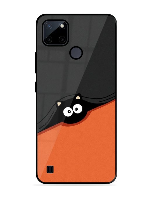 Peek-A-Boo Kitty Glossy Soft Edge Case for Realme C21Y Chachhi