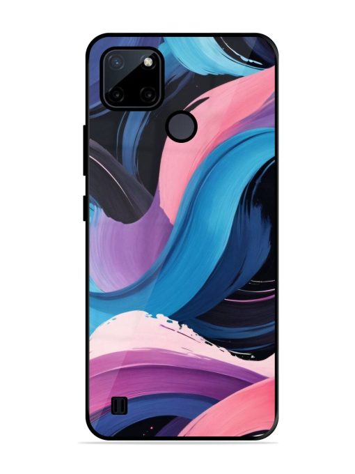 Whimsical Waves Glossy Soft Edge Case for Realme C21Y Chachhi