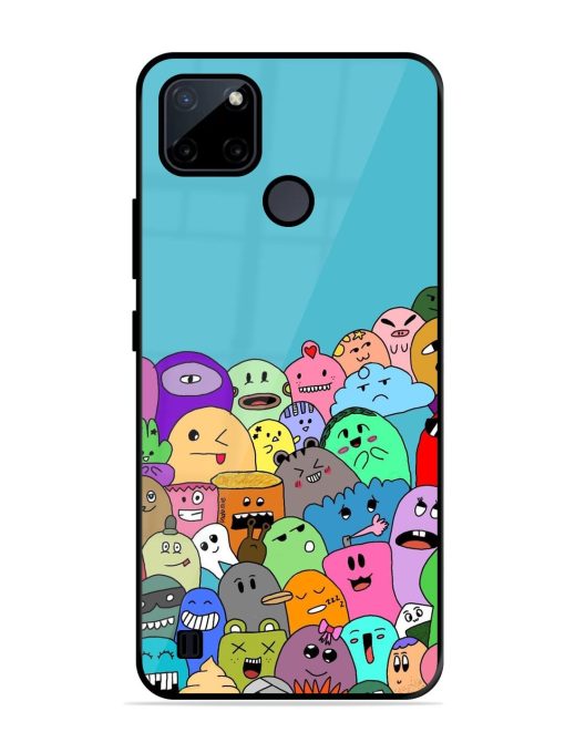 Monster Mash Glossy Soft Edge Case for Realme C21Y Chachhi