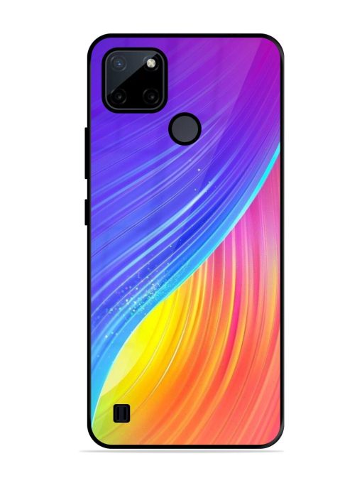 Neon Swirl Glossy Soft Edge Case for Realme C21Y Chachhi