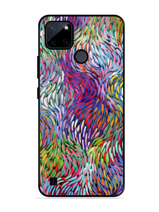 Vibrant Waves Glossy Soft Edge Case for Realme C21Y Chachhi