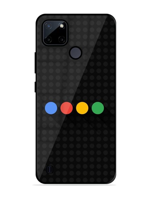 Google Dots Glossy Soft Edge Case for Realme C21Y Chachhi