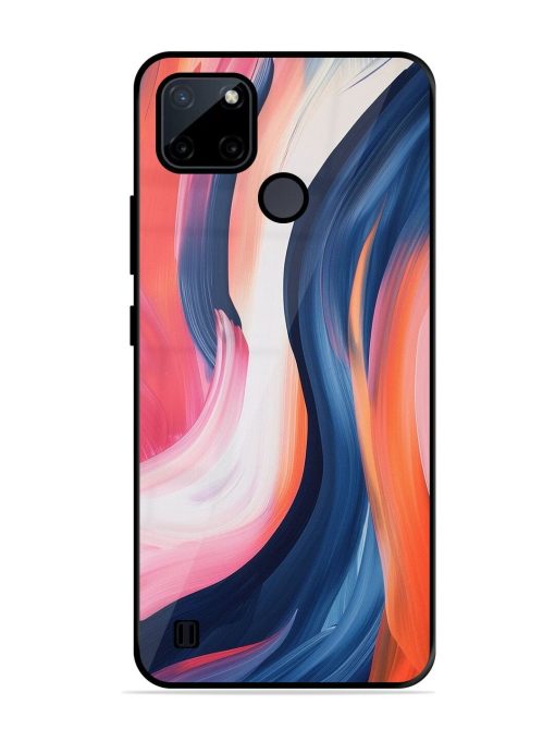 Whirling Hues Glossy Soft Edge Case for Realme C21Y Chachhi