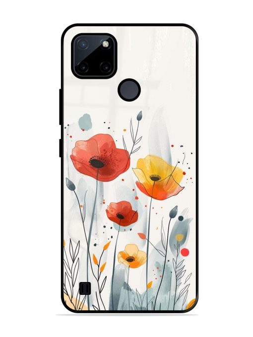 Poppy Fields Glossy Soft Edge Case for Realme C21Y Chachhi