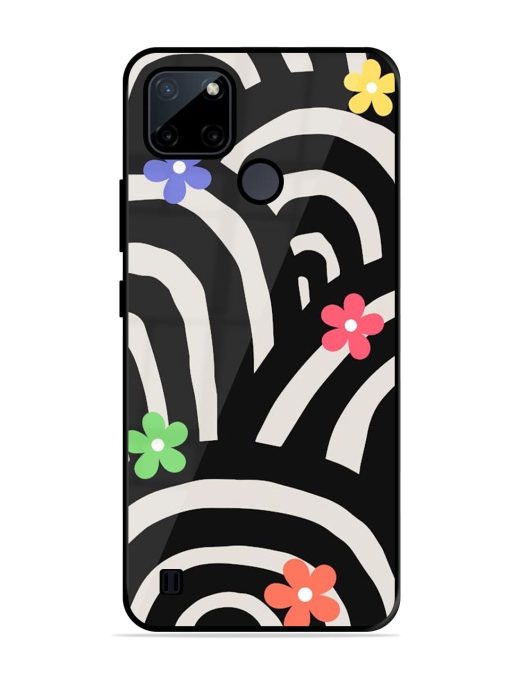 Rainbow Arcs Glossy Soft Edge Case for Realme C21Y Chachhi