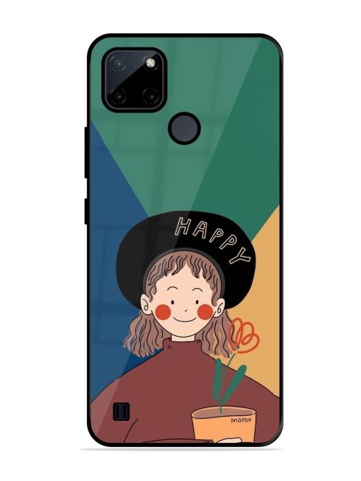 Happy Momo Glossy Soft Edge Case for Realme C21Y Chachhi