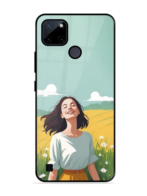 Girl Graffiti Glossy Soft Edge Case for Realme C21Y Chachhi