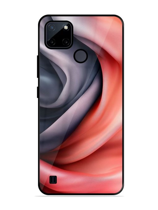 Swirling Silk Glossy Soft Edge Case for Realme C21Y Chachhi