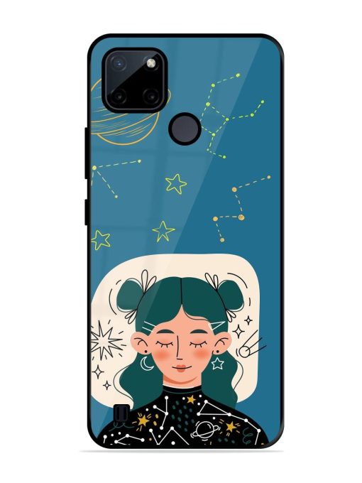 Cosmic Daydreamer Glossy Soft Edge Case for Realme C21Y Chachhi