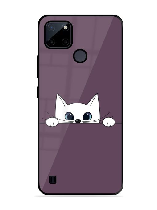 Peek-A-Boo Kitty Glossy Soft Edge Case for Realme C21Y