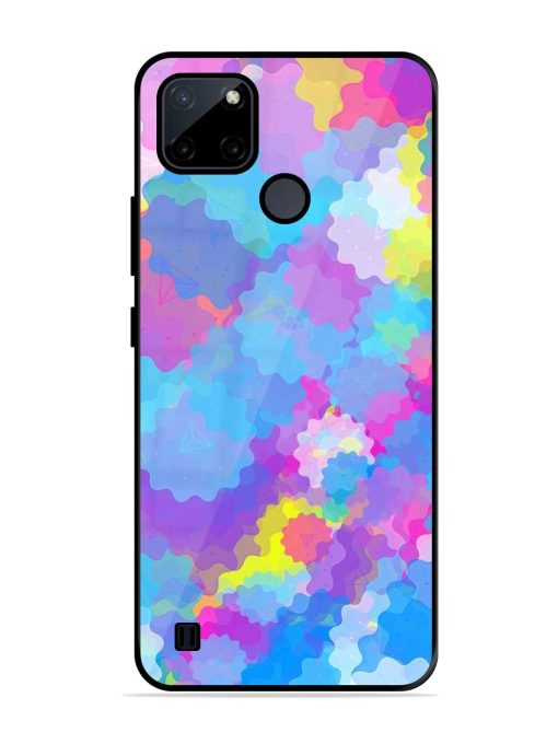 Psychedelic Cloud Burst Glossy Soft Edge Case for Realme C21Y Chachhi