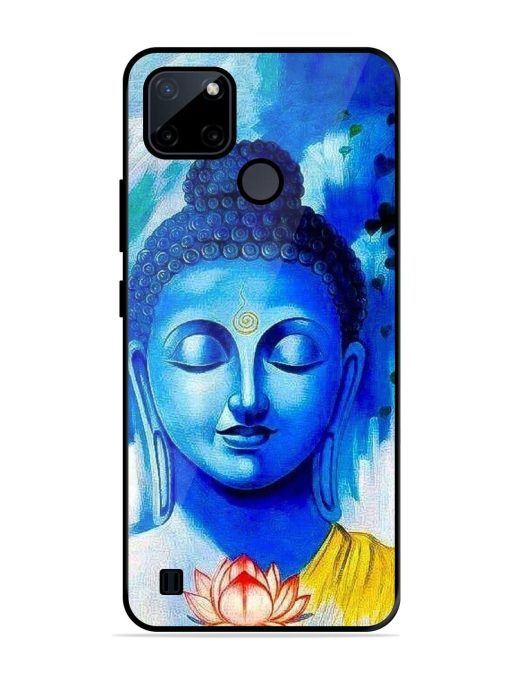 Serene Buddha With Lotus Glossy Soft Edge Case for Realme C21Y Chachhi