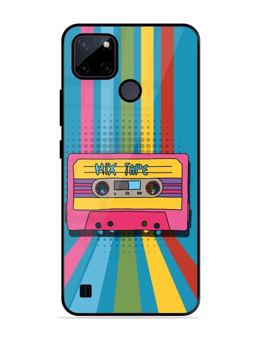 Retro Cassette Tapes Glossy Soft Edge Case for Realme C21Y Chachhi