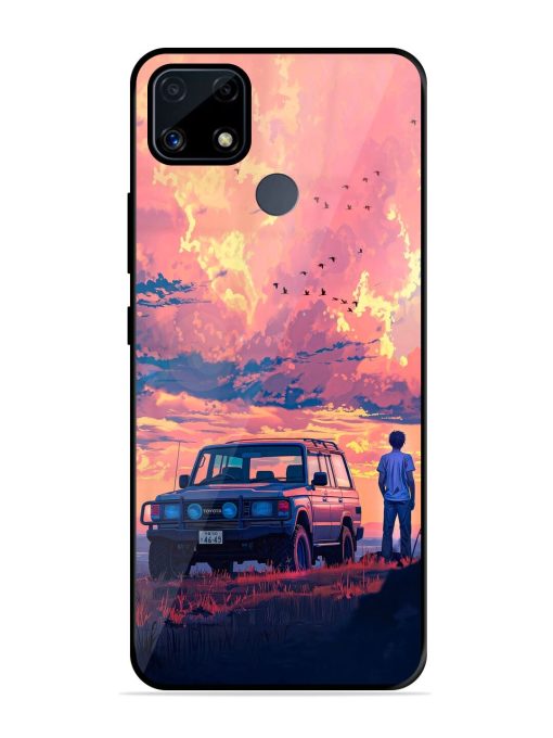 Solitude'S Horizon Glossy Soft Edge Case for Realme C25S Chachhi