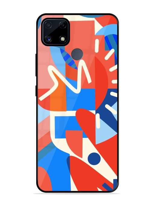 Abstract Harmony Glossy Soft Edge Case for Realme C25S Chachhi