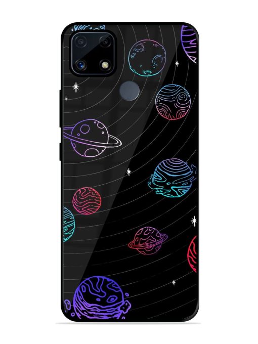 Cosmic Ballet Glossy Soft Edge Case for Realme C25S Chachhi