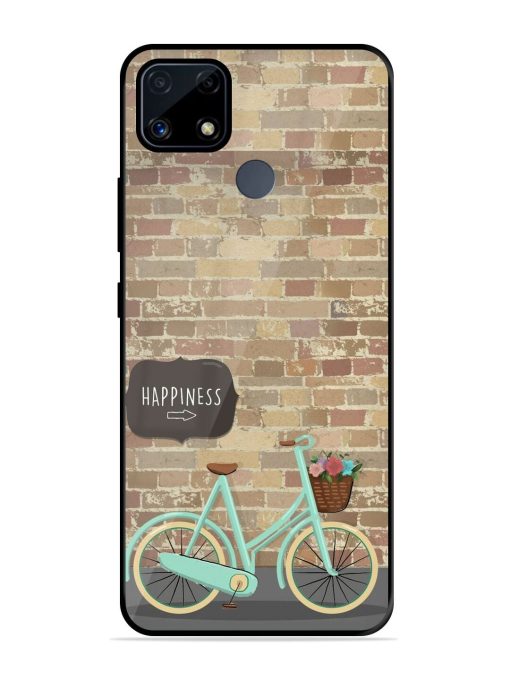 Pedaling Towards Happiness Glossy Soft Edge Case for Realme C25S Chachhi