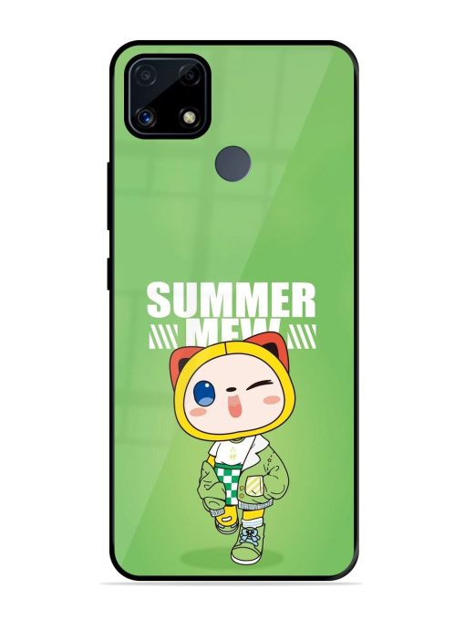 Purrfect Summer Glossy Soft Edge Case for Realme C25S Chachhi