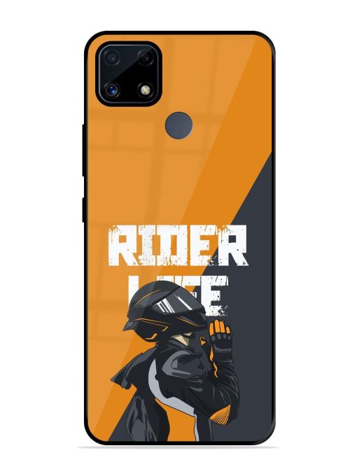 Ride Never Ends Glossy Soft Edge Case for Realme C25S Chachhi