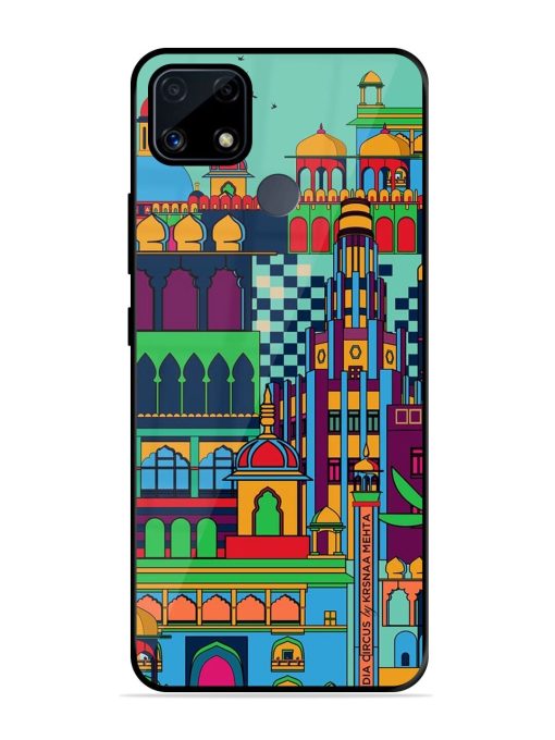 Indian Tapestry Glossy Soft Edge Case for Realme C25S Chachhi