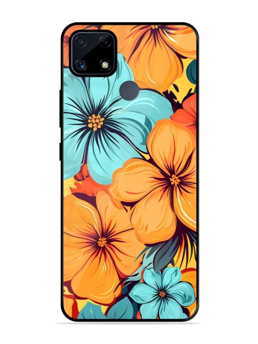 Tropical Bloom Glossy Soft Edge Case for Realme C25S Chachhi