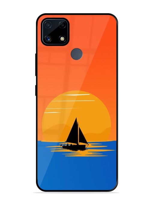 Sunset Sail Glossy Soft Edge Case for Realme C25S Chachhi